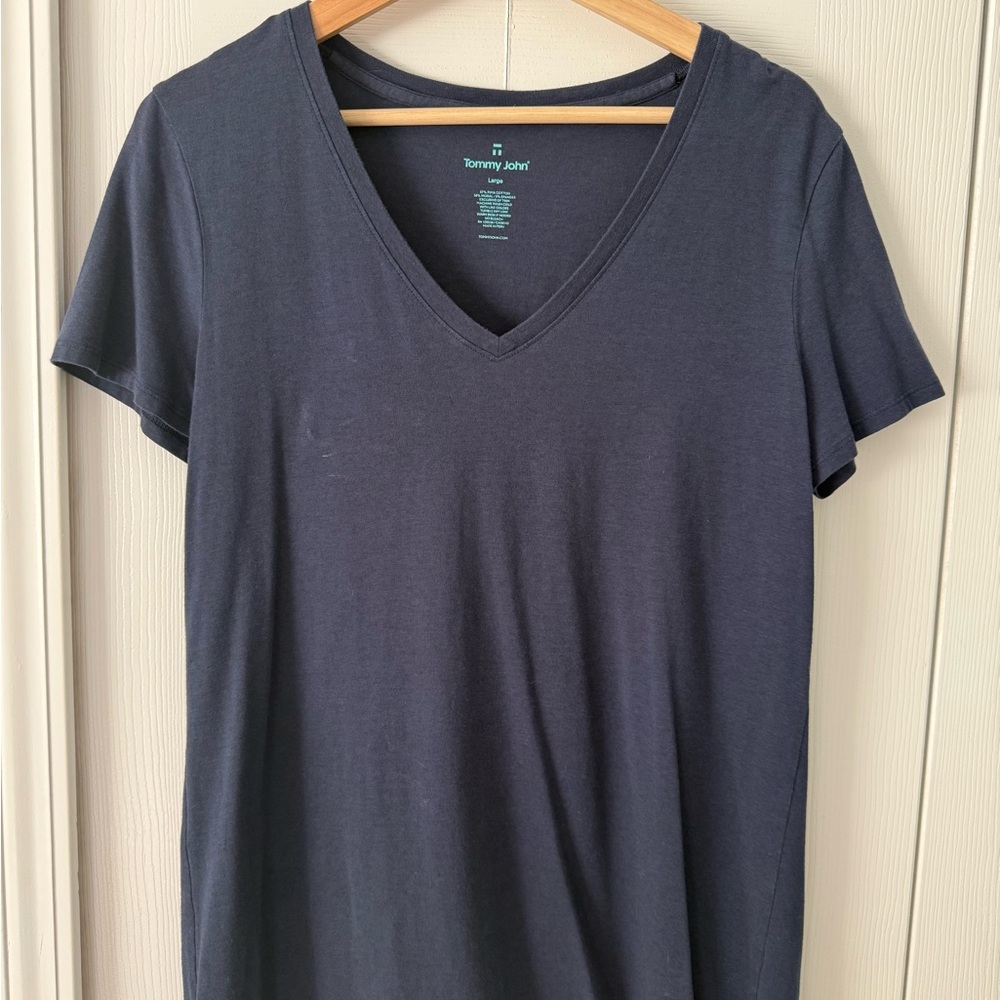 Tommy John Navy V Neck Short Sleeve T-Shirt